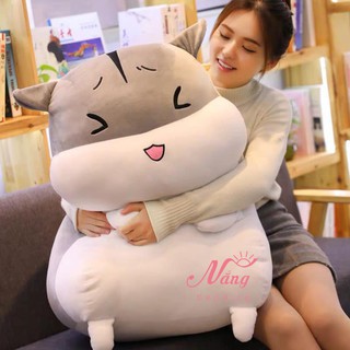 Gấu bông CHUỘT BÉO [ SIÊU TO KHỔNG LỒ - ẢNH THẬT ] vỏ bọc nỉ mềm mại ,  bông mịn siêu nảy chống xẹp