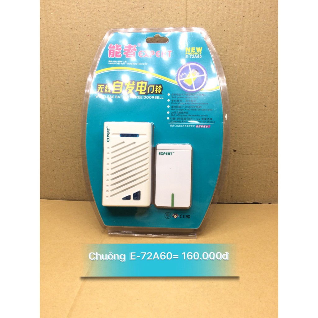 Bộ chuông cửa không dây Expert E-72A07
