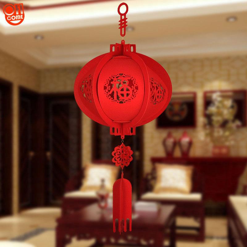 Lồng đèn may mắn phong cách Trung Hoa dùng để trang trí