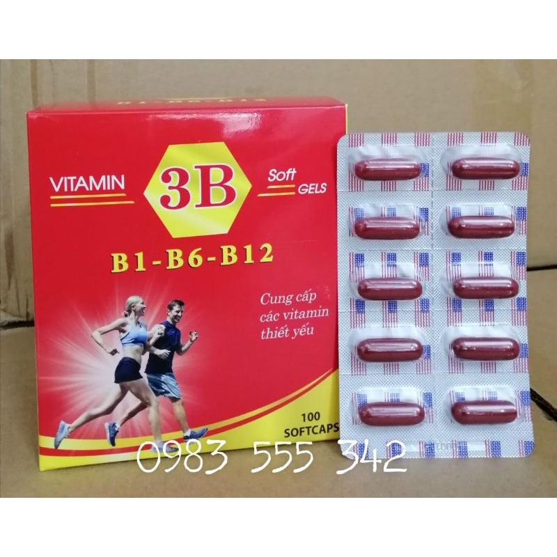 Thực Phẩm bổ xung vitamin 3B, bổ xung vitamin B1, B6, B12