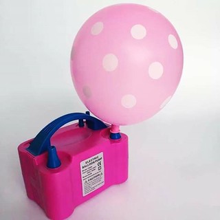 Máy Thổi Bong Bóng Bằng Điện 220v (Nhấn Là Bơm, Thổi Cùng Lúc 2 Bóng)