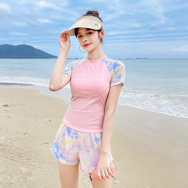 Đồ Bơi Tay Ngắn Phong Cách Thể Thao Năng Động Cho Nữ 0412 | BigBuy360 - bigbuy360.vn