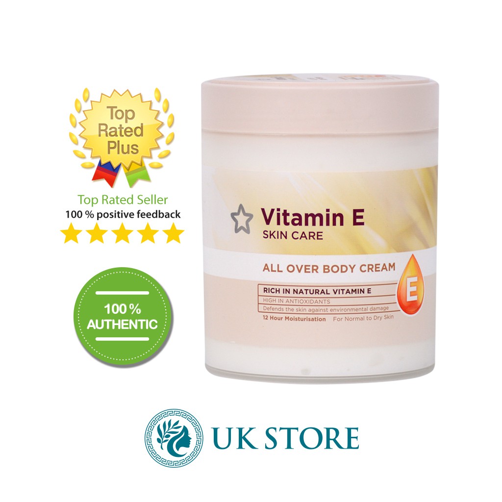 Hũ dưỡng thể Superdrugs Vitamin E Body Cream