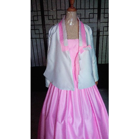 Hanbok Hàn Quốc cao cấp, vạt dài, tùng xòe