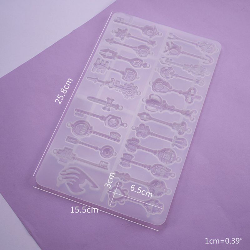 Khuôn Silicone Làm Mặt Dây Chuyền Hình Chìa Khóa