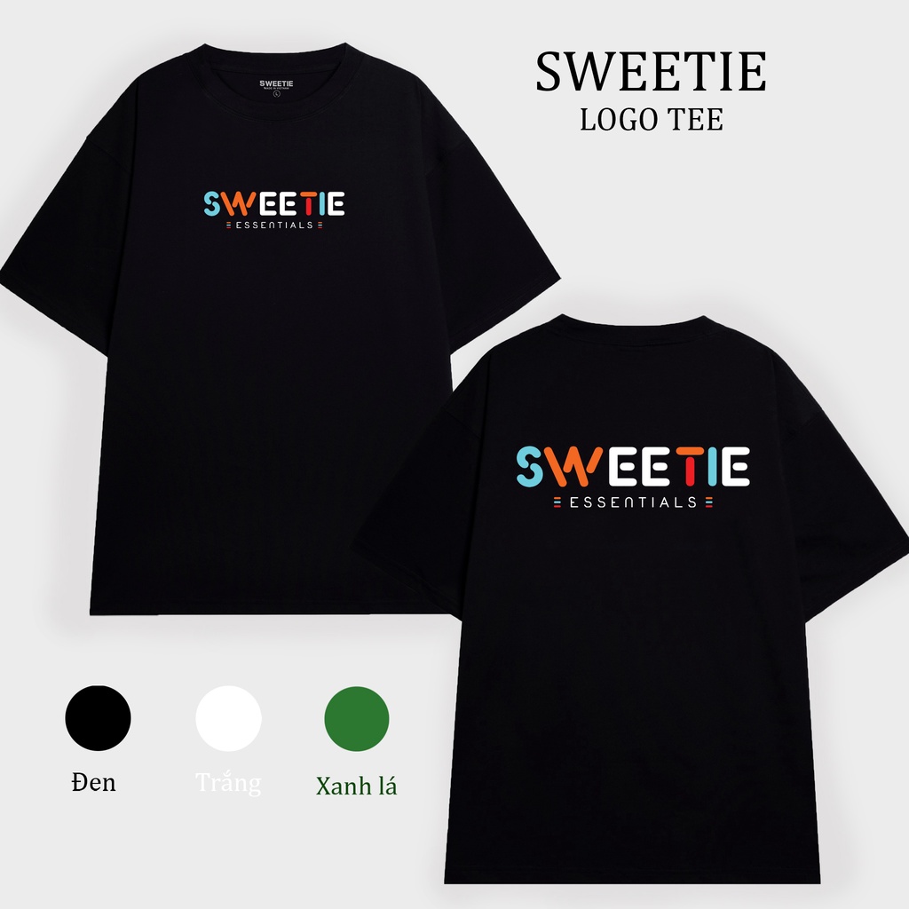 Áo thun SWEETIE LOGO Tee - Black - Unisex
