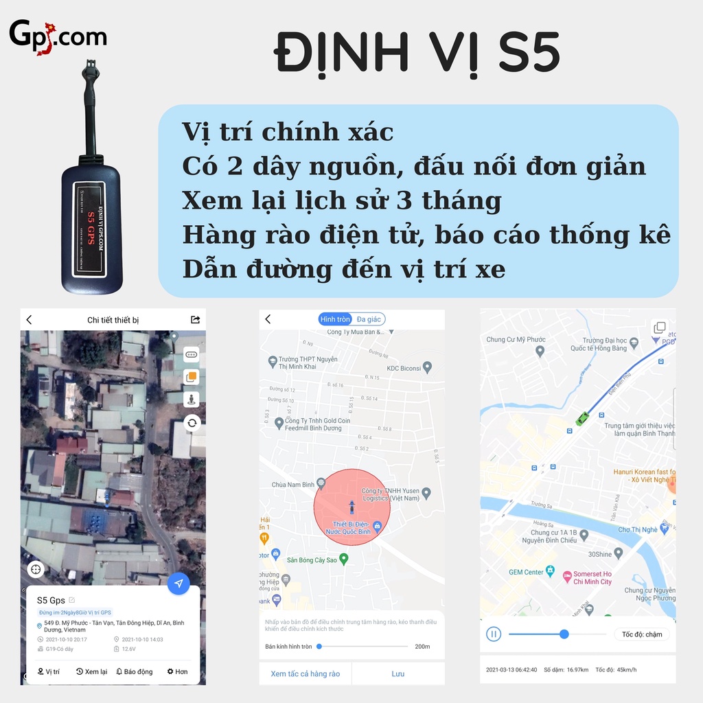 ĐỊNH VỊ XE MÁY, ĐỊNH VỊ Ô TÔ S5 SIÊU NHỎ GỌN, CHỐNG NƯỚC PHẦN MỀM QUẢN LÝ FULL HD