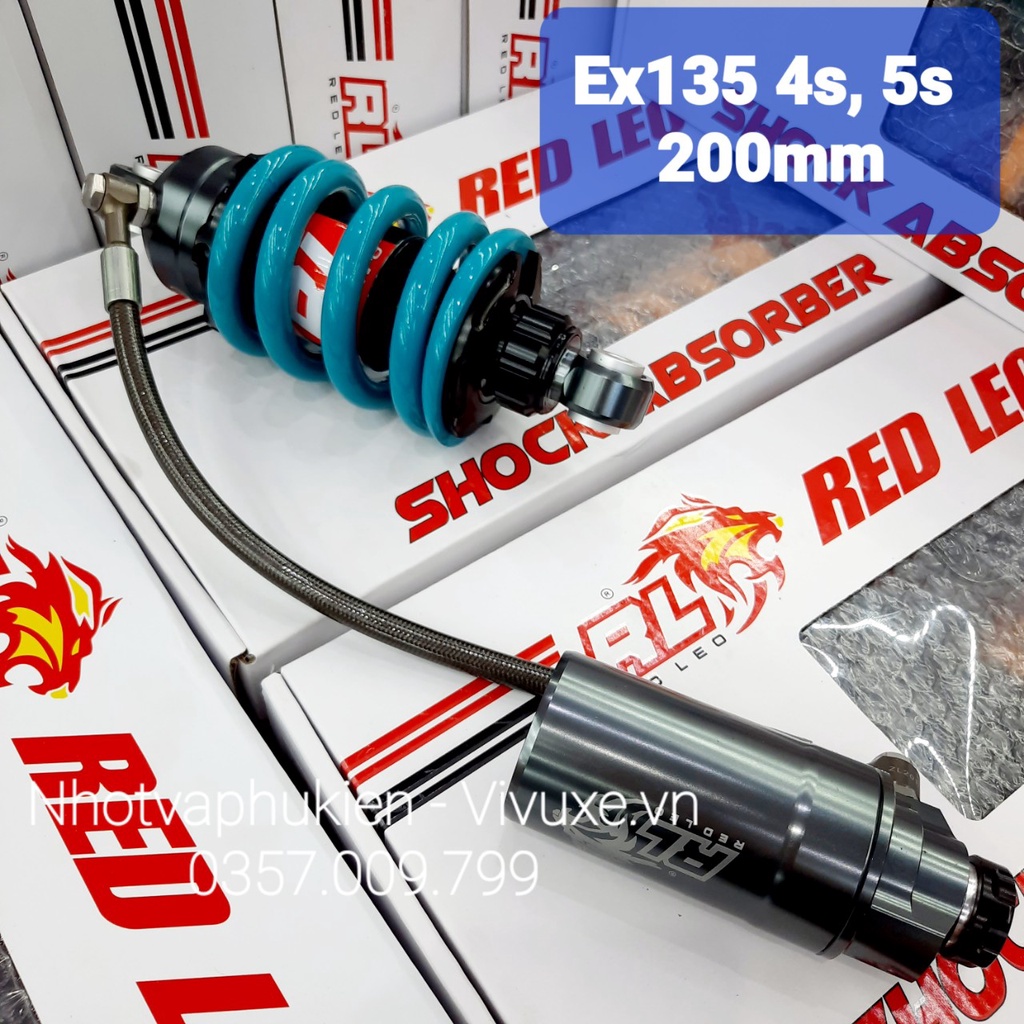 Phuộc RedLeo Ex135 4s, 5s Bình Dầu Có tăng Chỉnh Chính Hãng