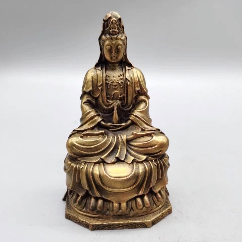 Tượng Phật Đồng Mini - Đẹp Sắc Nét -Trưng Bày