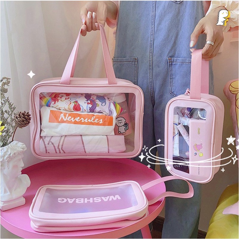 Túi hộp đựng mỹ phẩm, đồ trang điểm đi du lịch quần áo tập gym yoga washbag.
