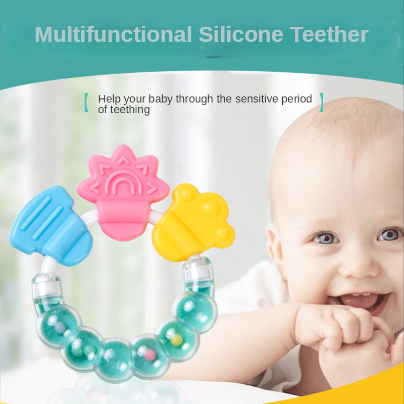 Vòng Tay Đồ Chơi Bằng Silicone Cho Bé Đang Mọc Răng