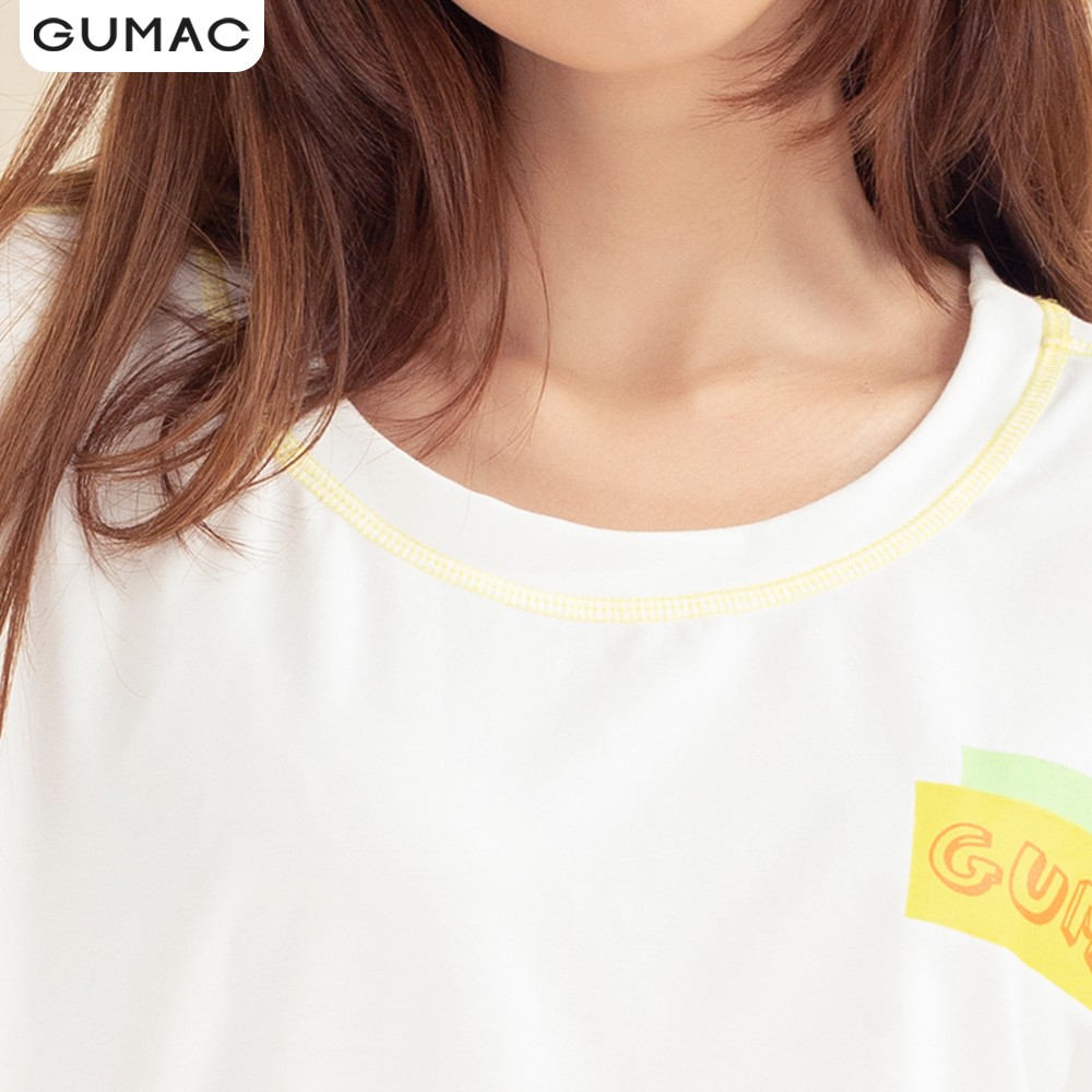Áo thun nữ chạy chỉ in Gumac ATA1037 GUMAC | BigBuy360 - bigbuy360.vn