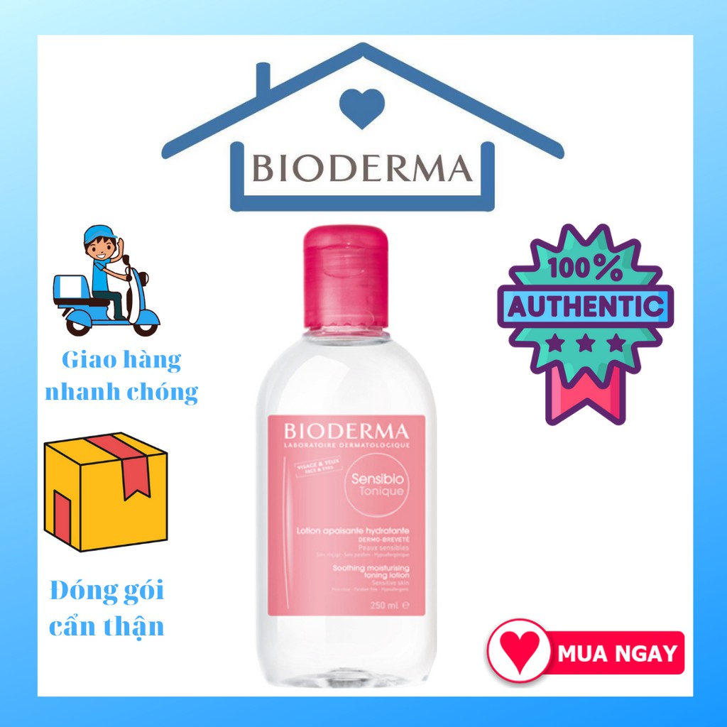 Nước Hoa Hồng Dưỡng Ẩm Bioderma Sensibio Tonique (250ml)