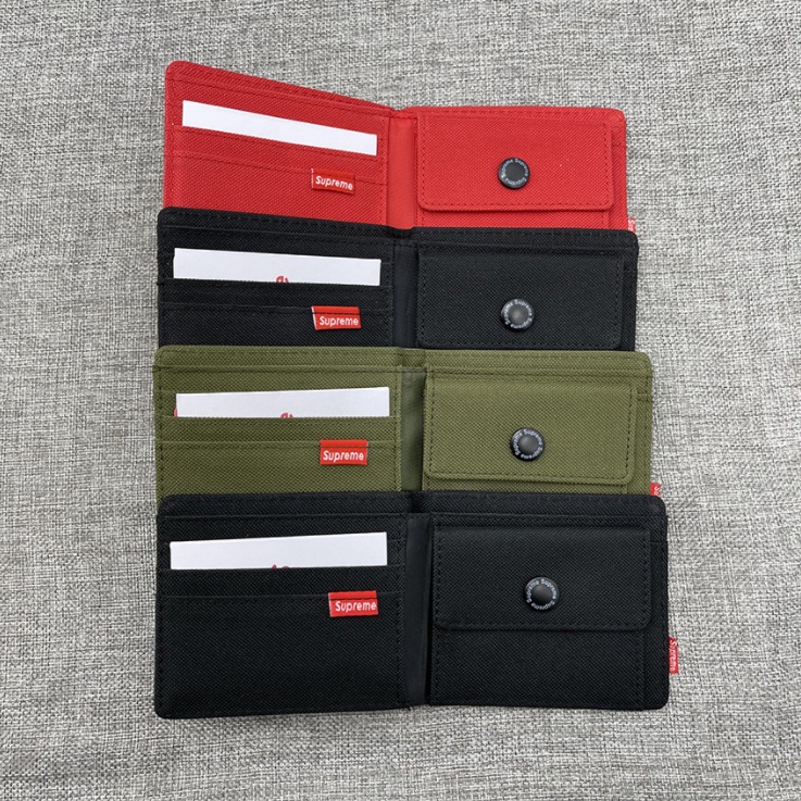 Ví gấp ngắn 20FW thiết kế đơn giản thời trang trẻ trung cho nam nữ