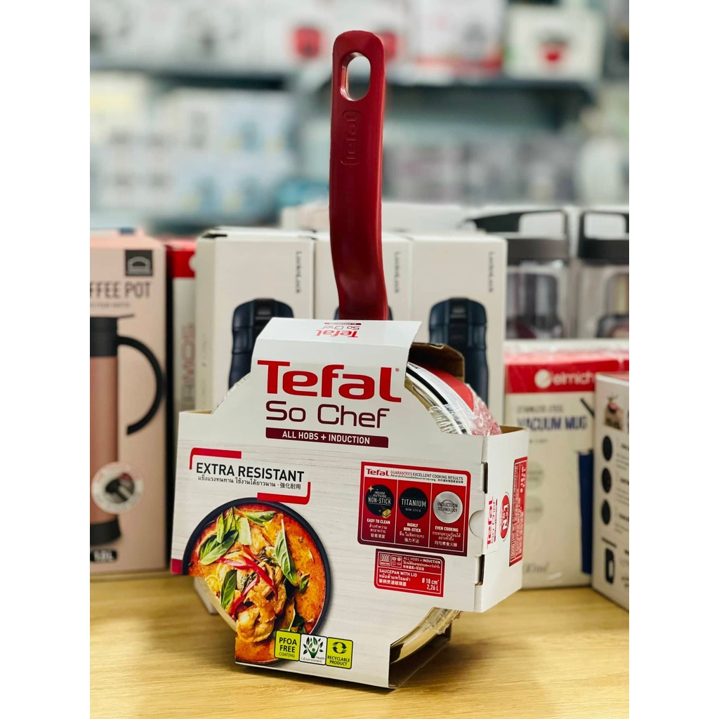 Tefal quánh chống dính đáy từ So Chef G1352395 size 18cm, hàng chính hãng