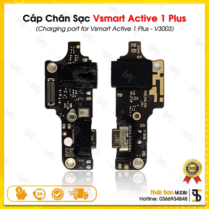 Cáp Chân Sạc Vsmart Active 1 Plus / V3003 - Cụm Bo Sạc Điện Thoại Vsmart Active 1+ Zin Bóc Máy