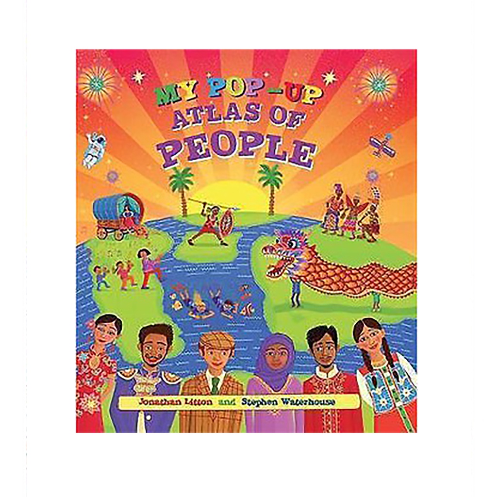 Sách: My Pop - Up atlas of people - Bản đồ con người của tôi