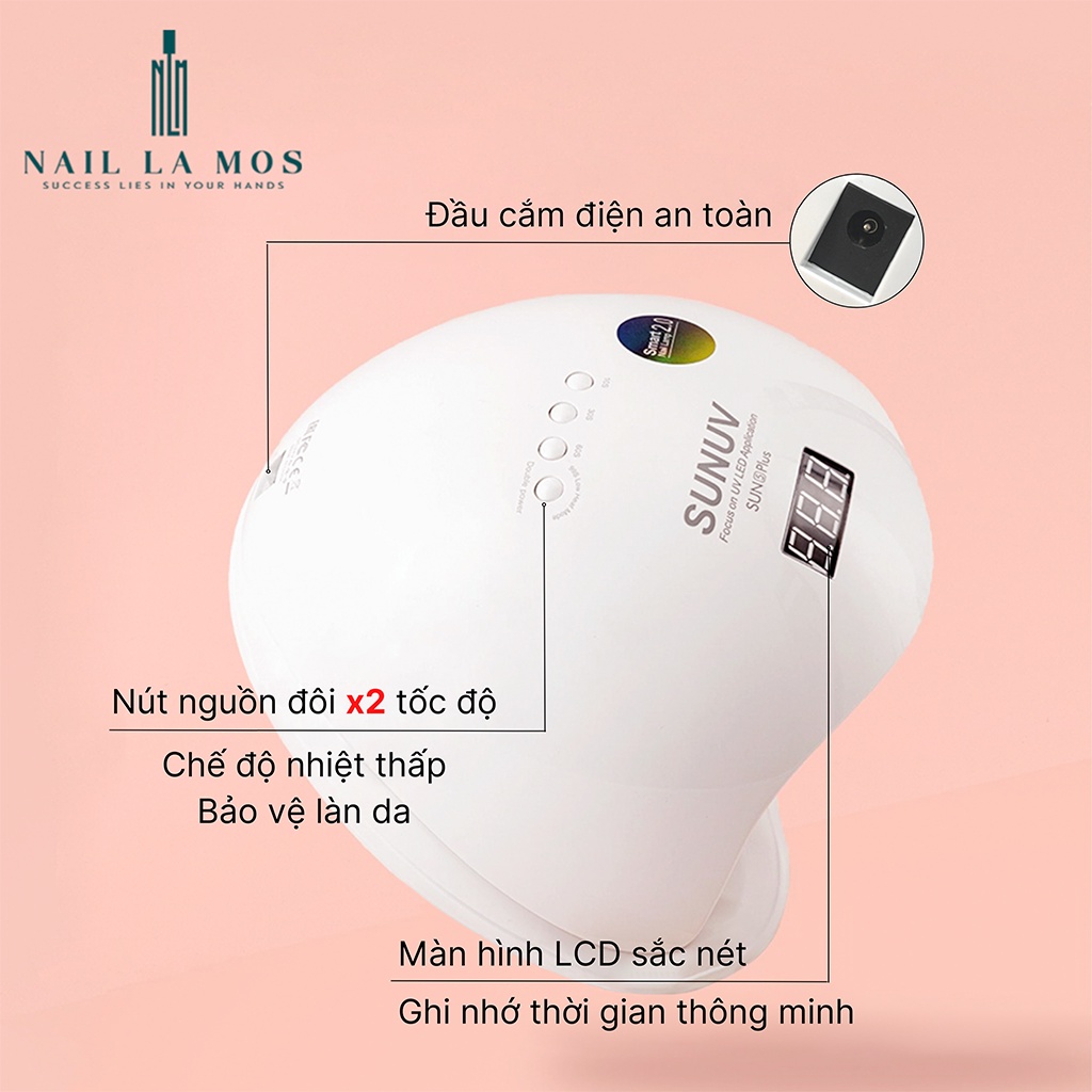 Máy hơ gel Sun 5 Plus 48W 36 bóng đèn - Hàng chính hãng công ty Sun UV/LED - bảo hành 1 năm