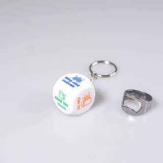 Combo 2 Món Nhẫn Khui Bia,Móc Khoá Xí Ngầu