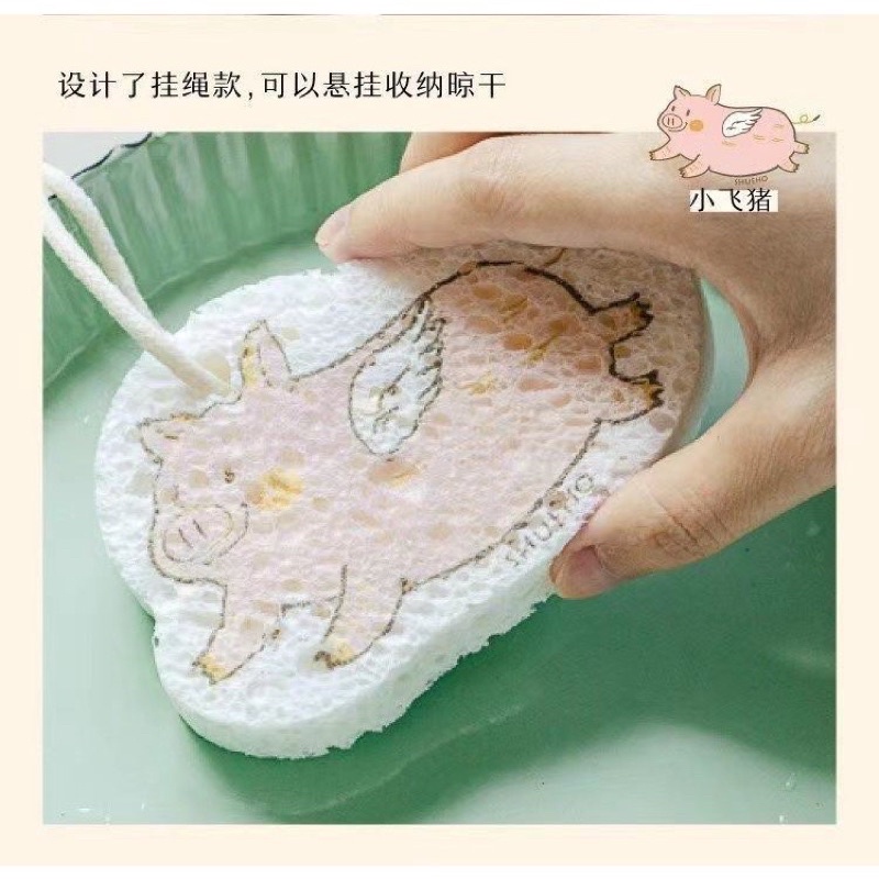 Bọt Biển Đa Năng Tạo Bọt Tắm - Rửa Bát Siêu Sạch Hình Thú Đáng Yêu