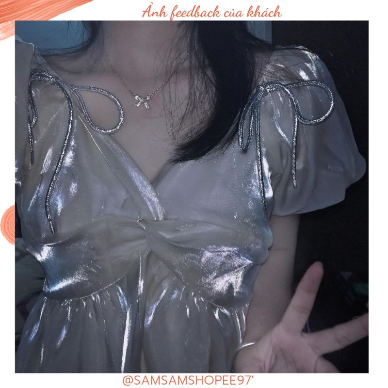 Váy trễ vai tiểu thư siêu xinh