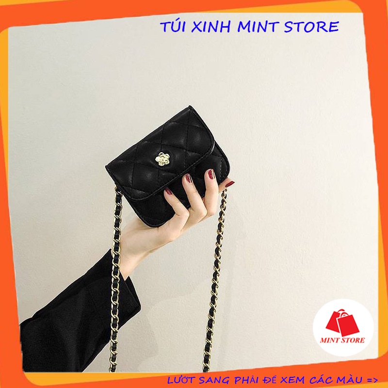 Túi Đeo Chéo Nữ Mini Đẹp Đi Chơi Dễ Thương Da Mềm Phong Cách Hàn Quốc Pk 414