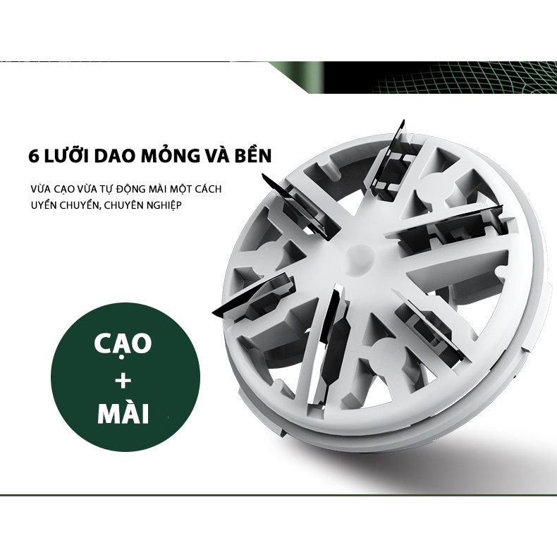 Máy cạo râu 8D thông minh - Kiêm sạc dự phòng tiện lợ hàng cao cấp - Công nghệ chống thấm nước IPX7 mới nhất