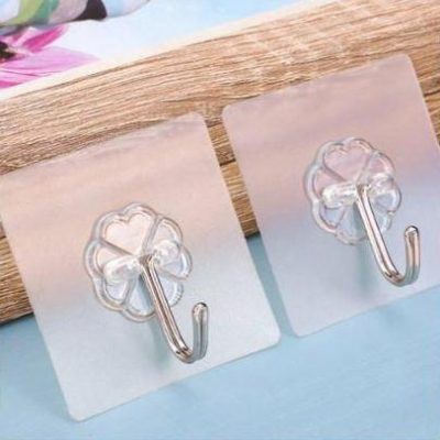 Móc dán tường chịu lực trong suốt siêu bền treo quần áo - Hook