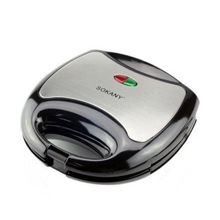 Máy kẹp bánh mì SOKANY 750W làm nóng đều 2 mặt khuôn, bánh thơm ngon