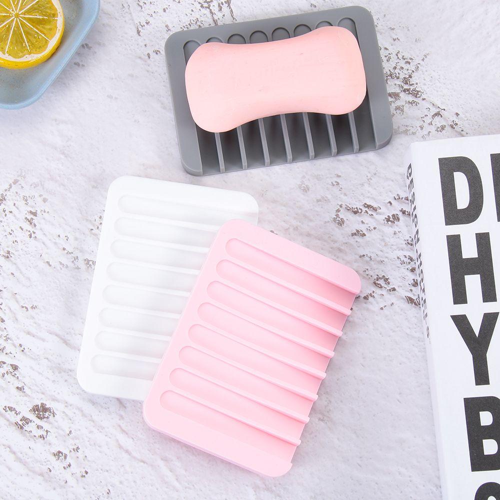 LANSEL Khay Silicone Đựng Xà Phòng Có Rãnh Thoát Nước