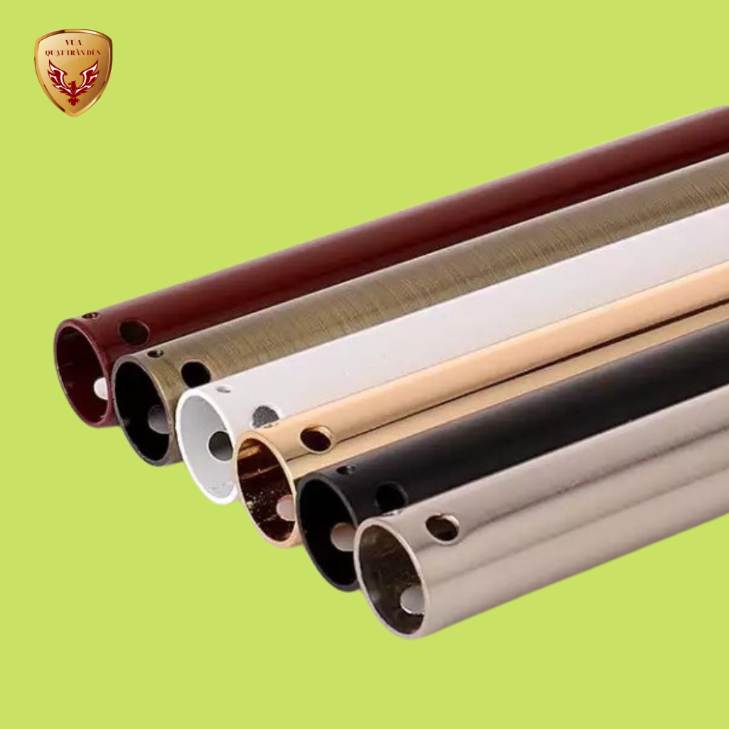 Thanh Ty Treo Quạt Trần Dài 50cm/60cm/80cm, Phụ Kiện Hỗ Trợ Treo Quạt Đa Năng