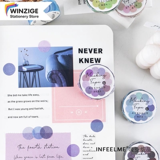 Winzige Set 100 miếng dán hình tròn thiết kế nhiều kiểu dễ thương dùng trang trí