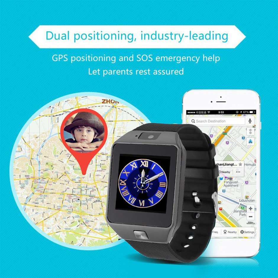 Đồng Hồ Thông Minh 3g Có Định Vị Gps Màn Hình Cảm Ứng Cho Bé