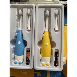 Bàn chải đánh rưng điện kids cho bé yêu - tặng kèm pin và 1 đầu bàn chải