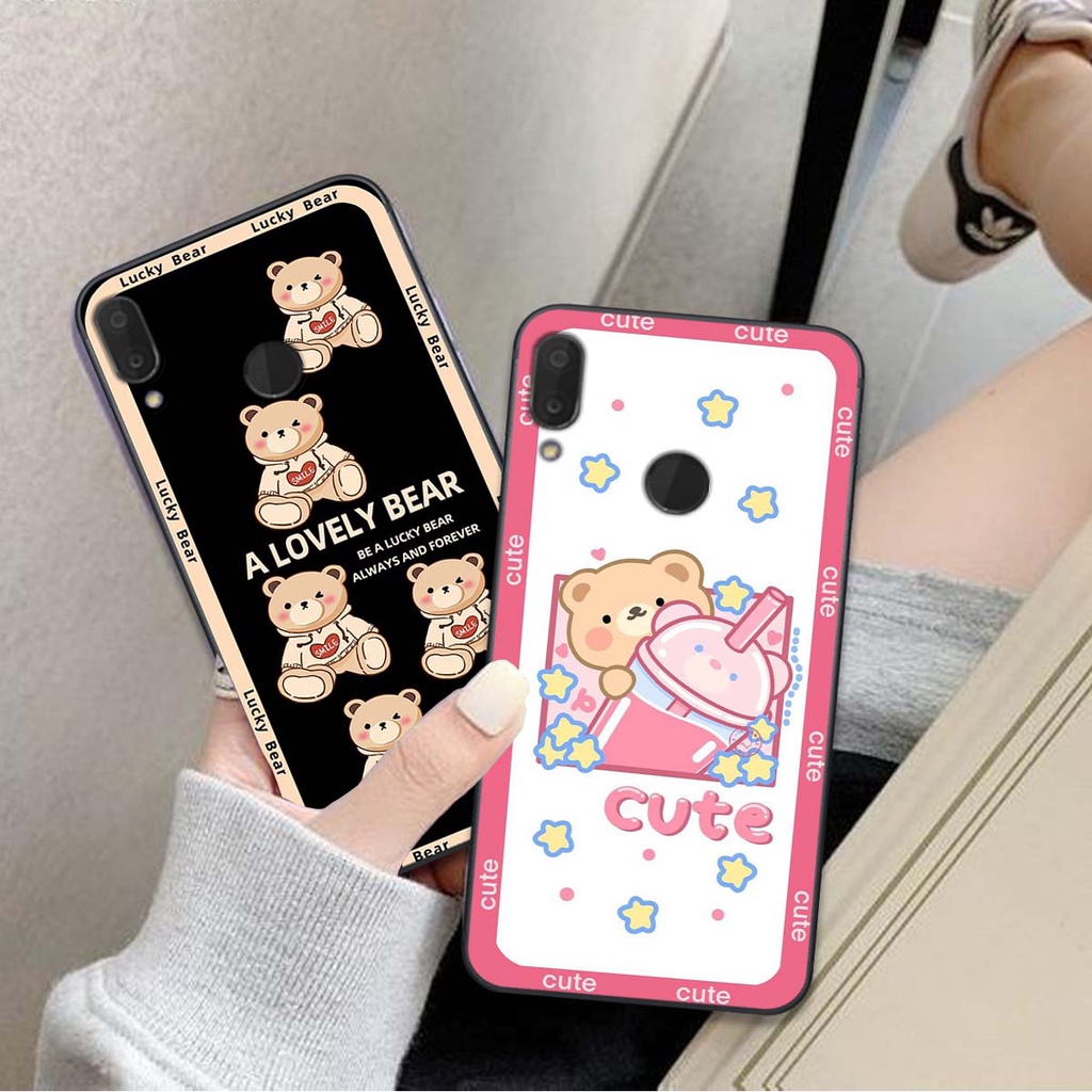 Ốp lưng điện thoại HUAWEI NOVA 3E in hình Gấu siêu dễ thương.