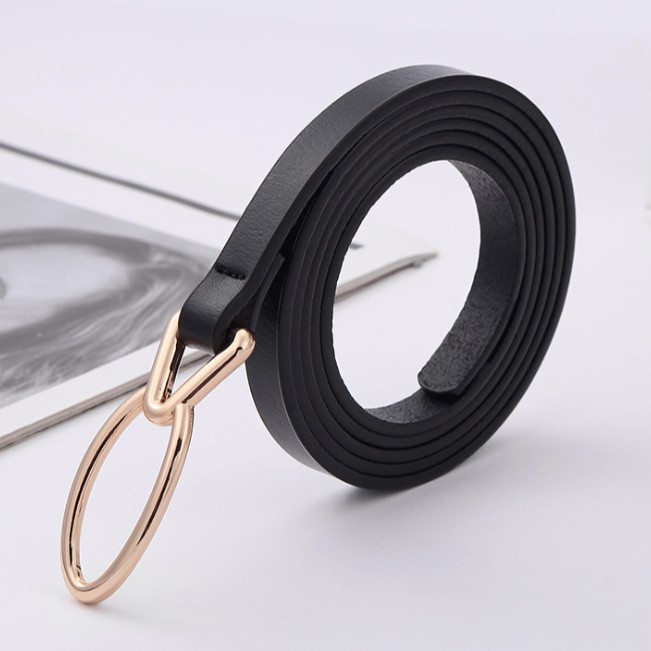 Thắt lưng , dây nịt nữ bản nhỏ 1cm , da thật thời trang