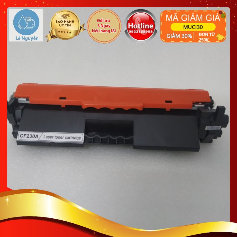 Hộp mực 30A có chip (giá gồm thuế VAT 10%) in được 1600 trang full box