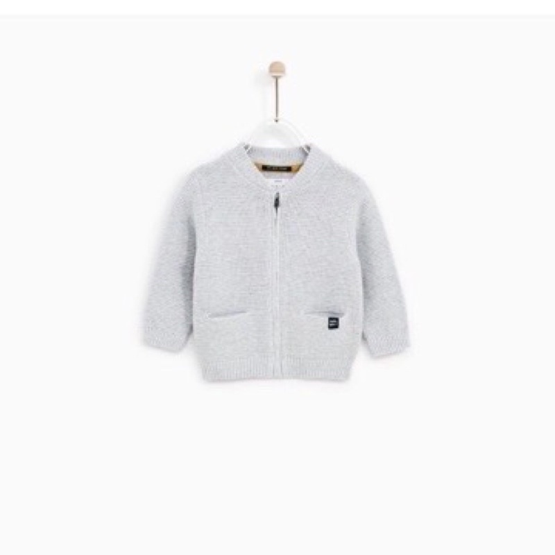 Áo khoác len Bomber- Dư xịn Z.A.R.A - Size 4-5 tuổi - Xuất UK/US