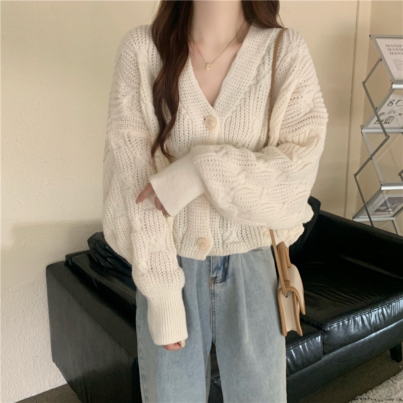 Áo Khoác Cardigan Chất Liệu Dày Dặn Mềm Mại Thời Trang Thu Đông Cho Nữ
