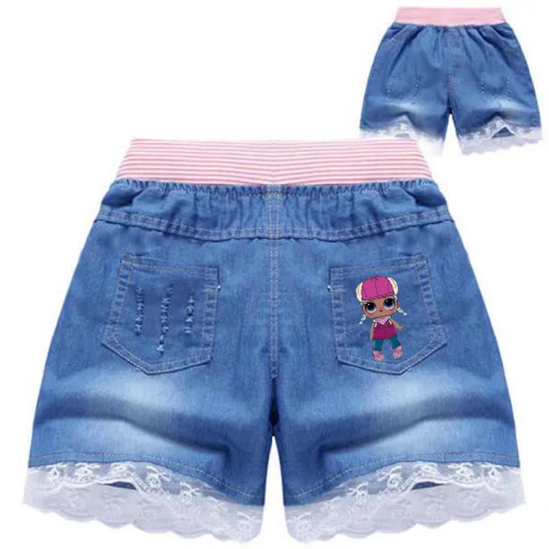 Quần Short Jeans Thời Trang Cho Bé Gái 2-12 Tuổi