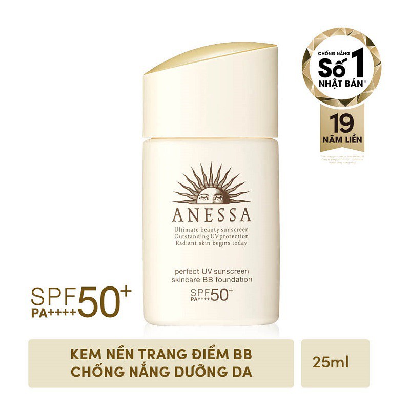 [HB GIFT] Kem nền trang điểm Anessa BB chống nắng dưỡng da SPF 50+ PA++++ 25ml_16169