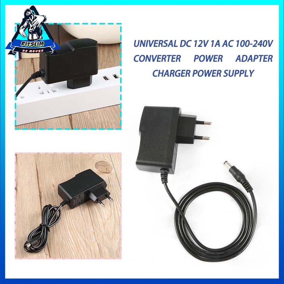 Bộ chuyển đổi Bộ chuyển đổi Bộ sạc nguồn Universal DC 12V 1A AC 100-240V Bộ chuyển đổi nguồn [8/5]