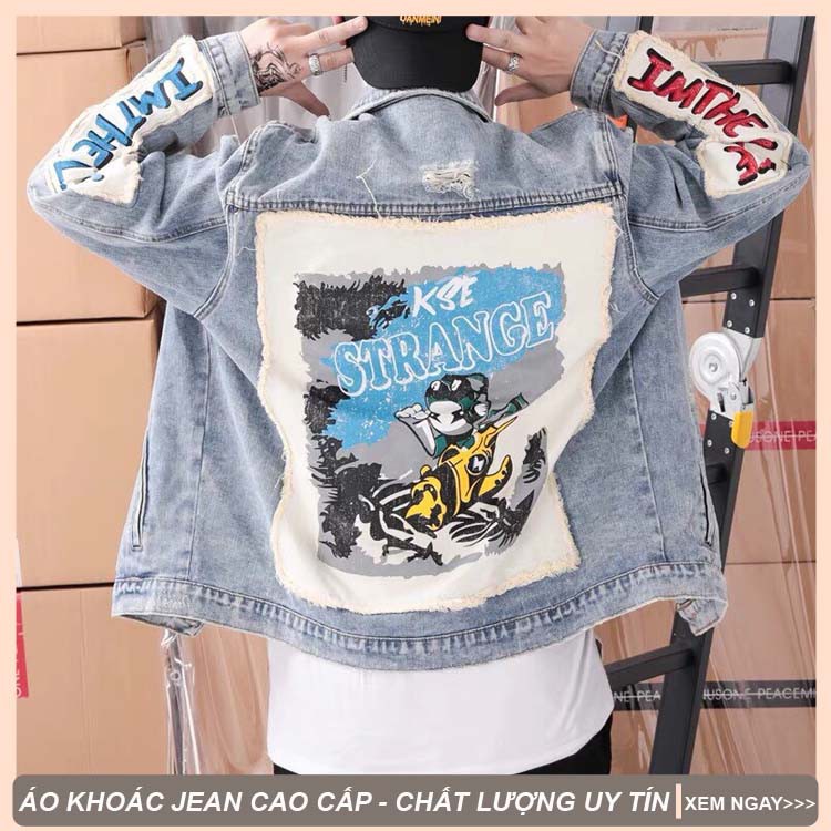 Áo khoác jean Unisex Style Bức Phá tuyệt đỉnh CHI089 [Chuẩn Shop - Freeship 40K] - Mua Ngay