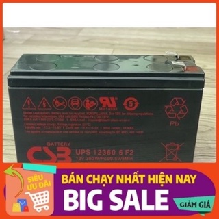 Ắc quy CSB Ups123606 F2 12V 6Ah . Bảo hành 06 Tháng