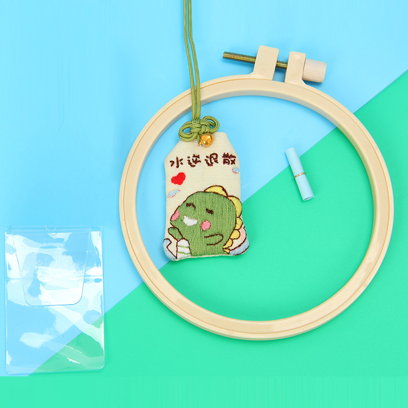 Bộ Kit/Diy Tự Làm Túi Phước Handmade/Túi Thêu Thủ Công Biểu Tượng Hòa Bình/Nghề Thêu