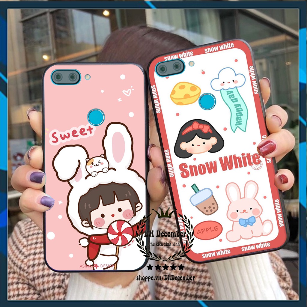 Ốp lưng Xiaomi MI 8 LITE in hình 3D lucky, gấu Brick xinh xắn - KHÔNG NÊN BỎ LỠ