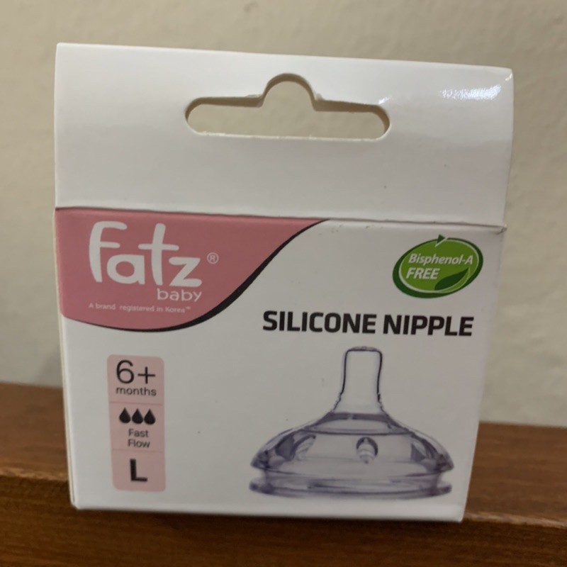 Núm ti thay thế cho bình sữa cổ siêu rộng Fatz Baby
