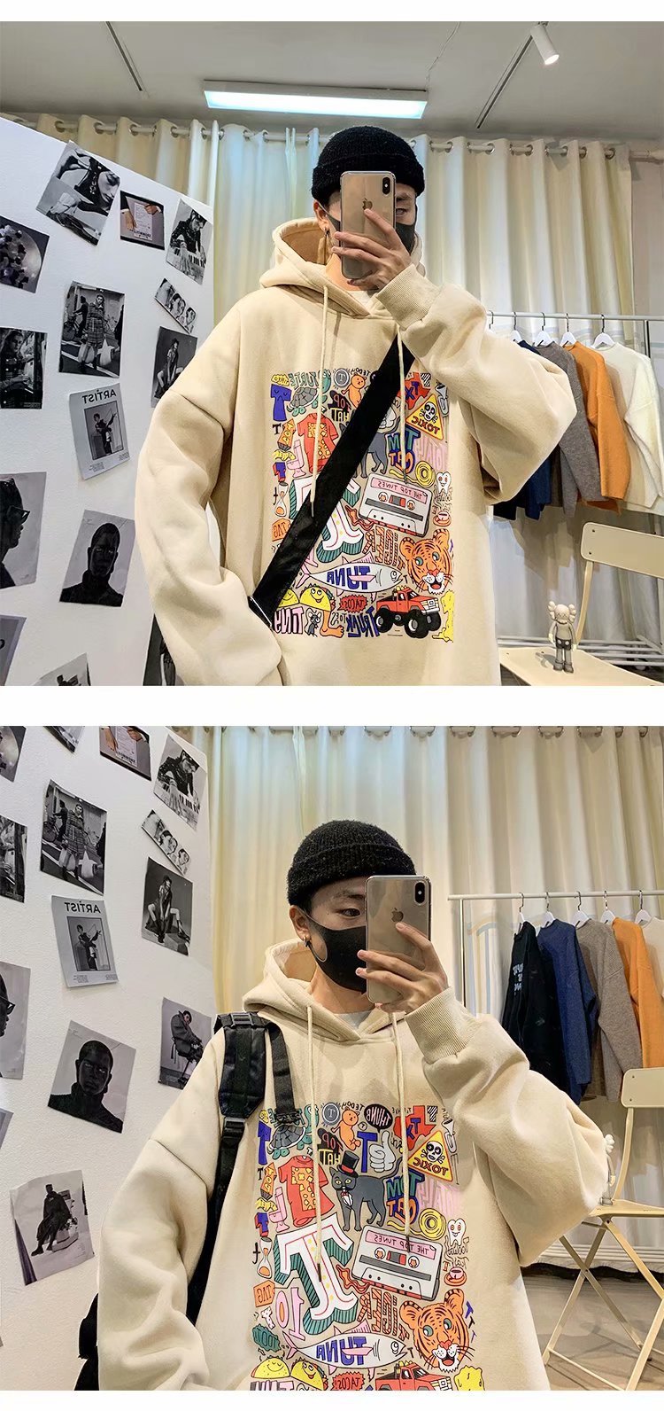 Áo Hoodie Dáng Rộng Phong Cách Hàn Quốc Thời Trang Cho Nam | BigBuy360 - bigbuy360.vn