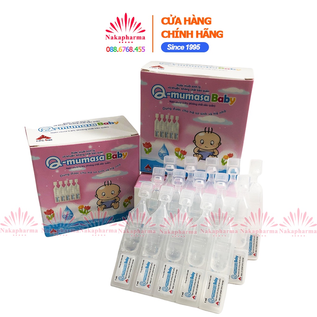 Nước muối sinh lý vô khuẩn Q-mumasa Baby an toàn cho bé sơ sinh và trẻ nhỏ – Qmumasa Qmamusa
