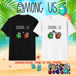 Áo among us, áo thun among us, áo thun game thủ 2021, vải cotton tốt mịn mát, áo thun nam nữ, có size trẻ em -> big size